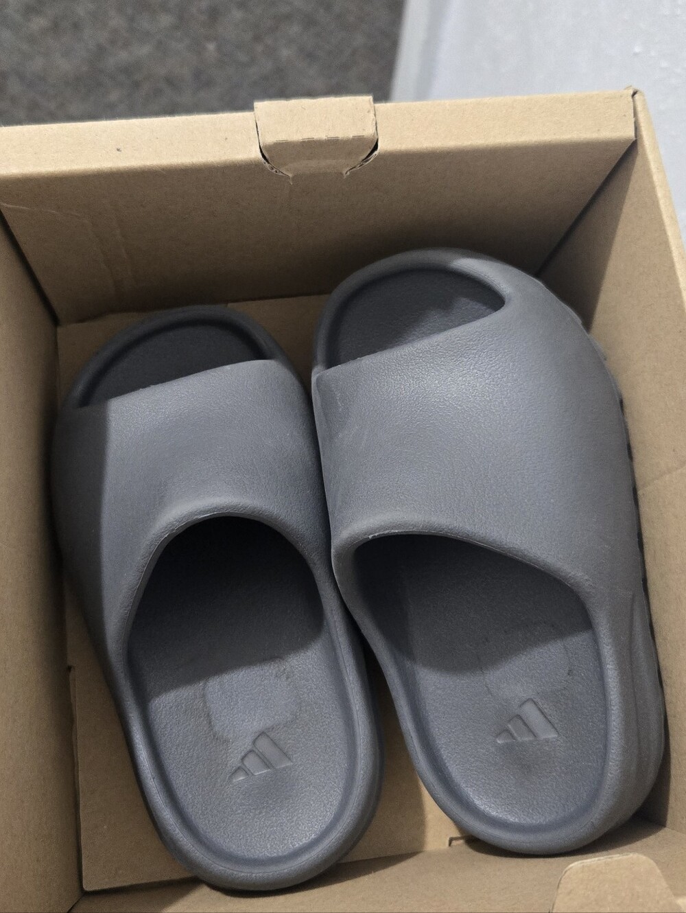 adidas Yzy Slide Sandals — Gray